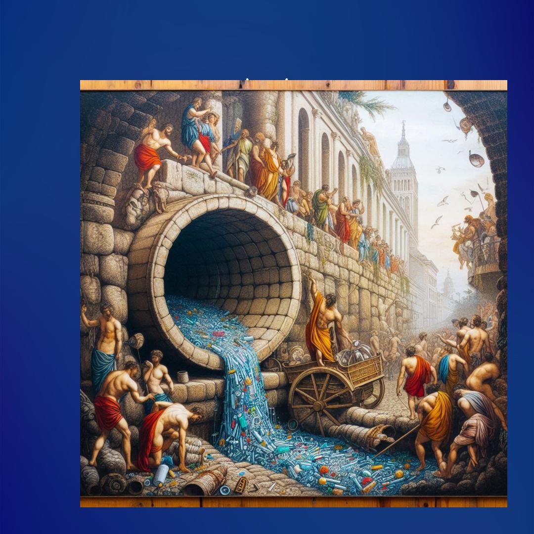 From Roman Sewers to Microplastics: Tracing the Escalation of Human Pollution